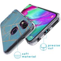 imoshion Design Hülle für das Samsung Galaxy A40 - Blue Graphic