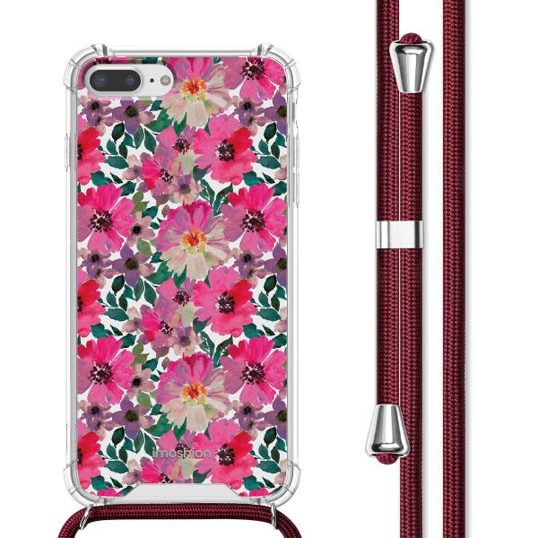imoshion Design Hülle mit Band Apple iPhone 8 Plus / 7 Plus - Flower Water