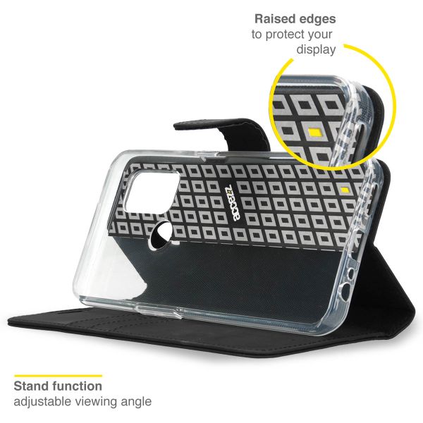 Accezz Wallet TPU Klapphülle Oppo A53 / Oppo A53s - Schwarz