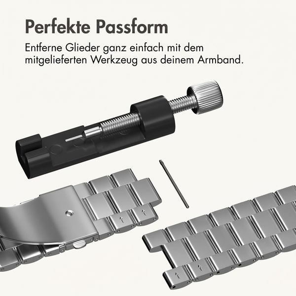imoshion Edelstahlarmband für Apple Watch | 44/45/46/49 mm - Silber