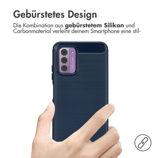 imoshion Brushed Back Cover für das Nokia G42 - Dunkelblau