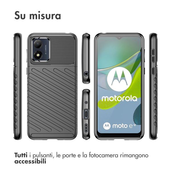 imoshion Thunder Backcover Motorola Moto E13 - Schwarz