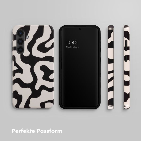 Selencia Vivid Back Cover Samsung Galaxy S24 Plus - Art Wave Black