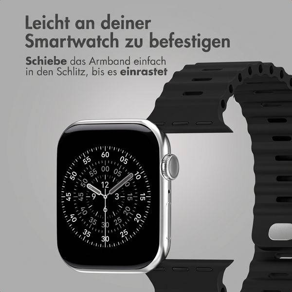 Accezz Ocean Armband für Apple Watch | 38/40/41/42 mm - Schwarz