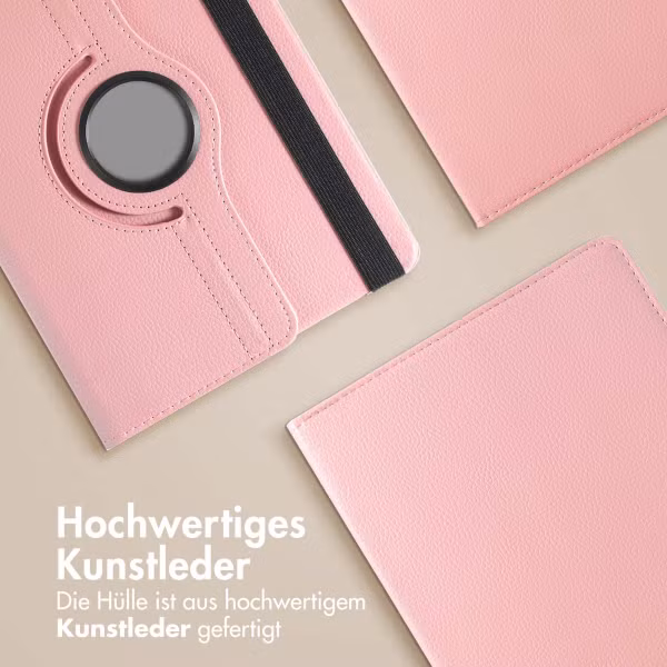 imoshion 360° drehbare Klapphülle Samsung Galaxy Tab S9 11.0 Zoll / Tab S10 FE / S9 FE 10.9 Zoll - Rosa