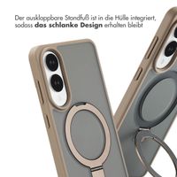 Accezz Ring Stand Backcover mit MagSafe Samsung Galaxy S25 Edge - Braun