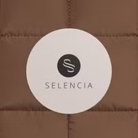 Selencia Puffy Laptop Hülle 15-16 Zoll - Laptop Sleeve - Mocha Brown