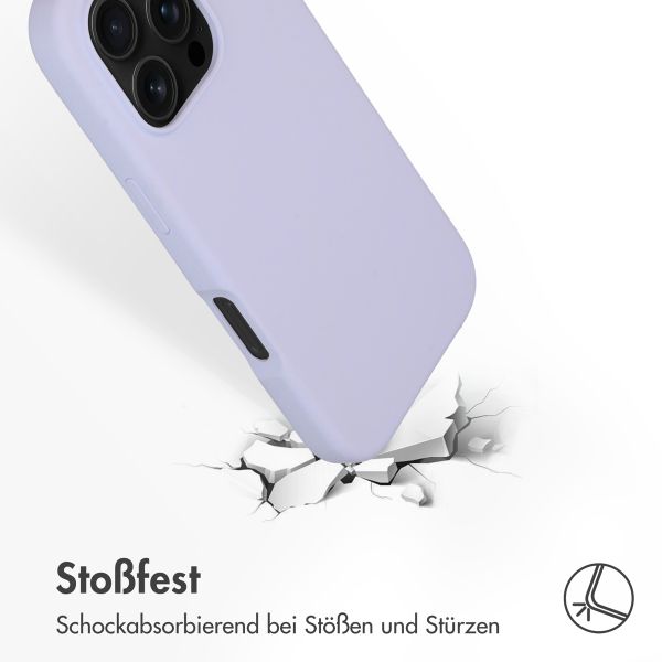 Accezz Liquid Silikoncase mit MagSafe für das iPhone 16 Pro - Violett