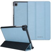 Selencia Trifold Klapphülle aus veganem Leder Galaxy Tab A7 Lite