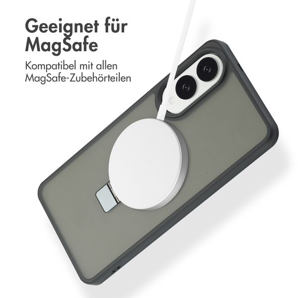 Accezz Ring Stand Backcover mit MagSafe Samsung Galaxy S25 Edge - Schwarz
