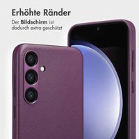 Accezz 2-in-1 Klapphülle aus Leder mit MagSafe Samsung Galaxy S23 FE - Heath Purple