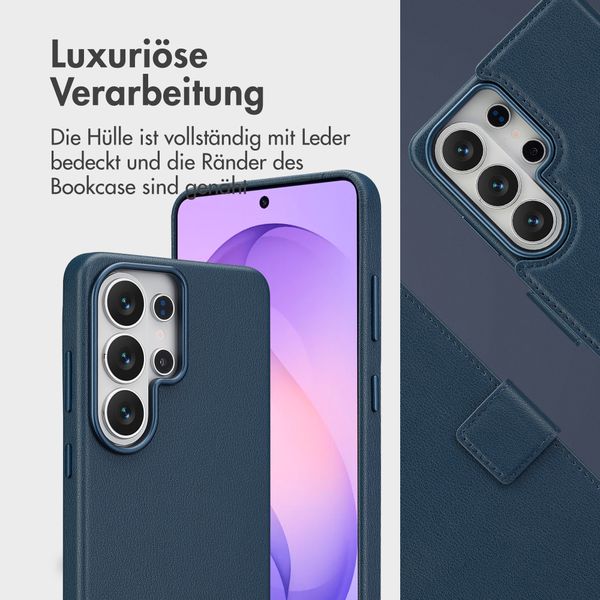 Accezz 2-in-1 Klapphülle aus Leder mit MagSafe Samsung Galaxy S26 Ultra - Nightfall Blue