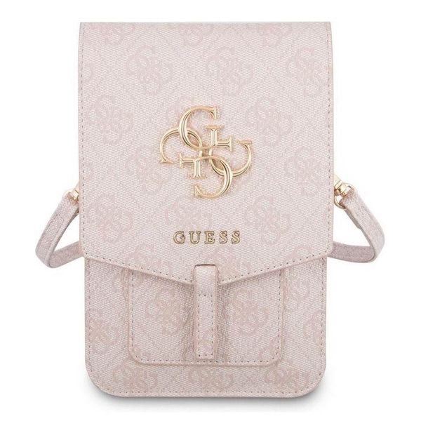 Guess Crossbody-Handytasche - Smartphone-Umhängetasche mit Gurt 4G Logo - Rose