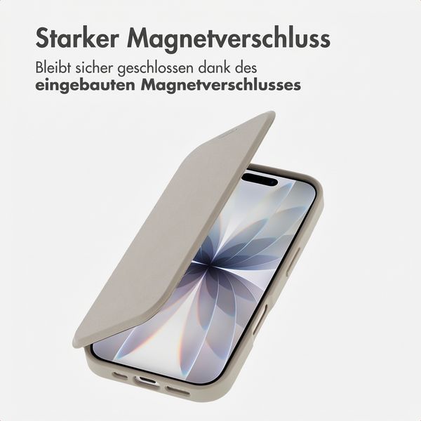 imoshion Transparente Bookcase mit MagSafe Apple iPhone 17 - Beige