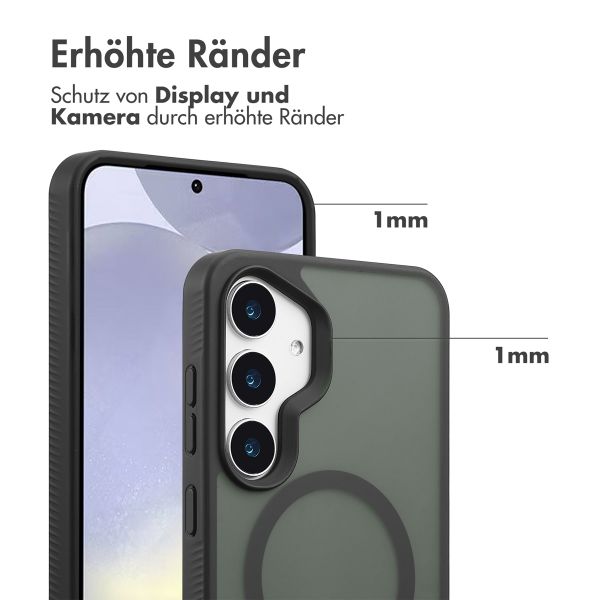 Accezz Rugged Frosted Back Cover mit MagSafe Samsung Galaxy S25 Plus - Schwarz