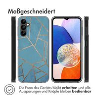 imoshion Design Hülle für das Samsung Galaxy A14 (5G/4G) - Blue Graphic