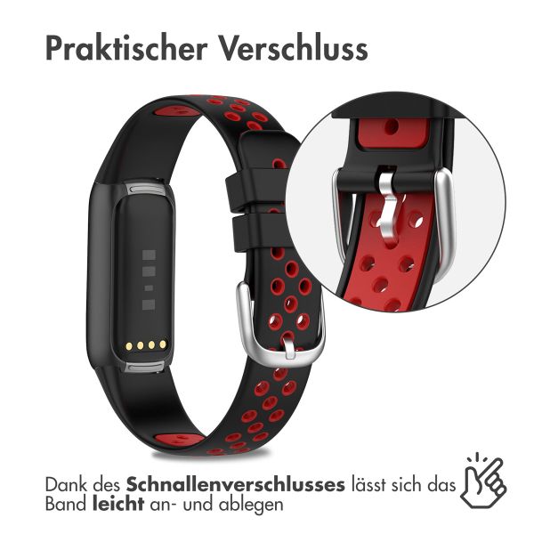 imoshion Silikonband Sport für das Fitbit Luxe - Schwarz/Rot