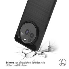 imoshion Brushed Back Cover Nothing Phone (3a) Pro - Schwarz