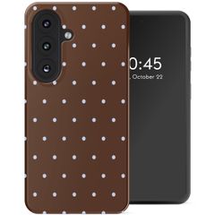 Selencia Vivid Rückabdeckung mit MagSafe Samsung Galaxy S26 FE - Happy Dots Chocolate