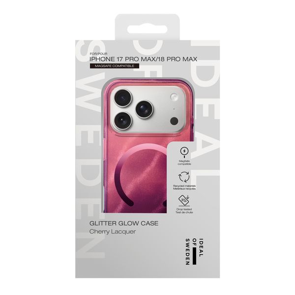iDeal of Sweden Clear Case MagSafe Apple iPhone 18 Pro Max / 17 Pro Max - Cherry Lacquer