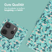 imoshion Design Klapphülle Xiaomi Redmi Note 14 (4G) - Blue Flowers