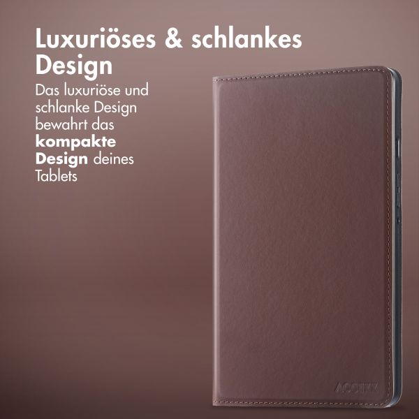 Accezz Classic Klapphülle Samsung Galaxy Tab S9 11.0 Zoll / Tab S10 FE / S9 FE 10.9 Zoll - Braun