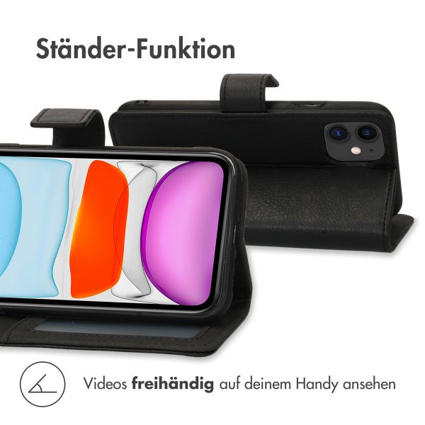 imoshion Luxuriöse Klapphülle Schwarz für das Apple iPhone 11
