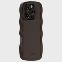 Holdit Wavy Case für das Apple iPhone 16 Pro - Chocolate