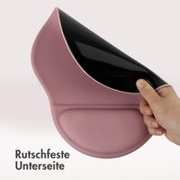 imoshion Ergonomisches Mauspad - Mauspad mit Handgelenkstütze - 30 x 25 cm - Altrosa