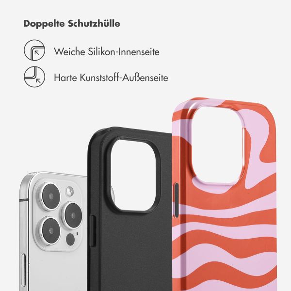 Selencia Vivid Back Cover Apple iPhone 14 Pro - Dream Swirl Pink