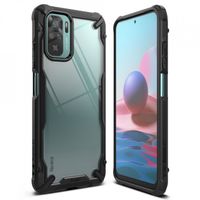 Ringke Fusion X Case für das Xiaomi Redmi Note 10 (4G) / Note 10S - Schwarz