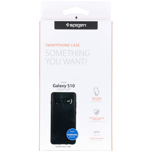 Spigen Liquid Air™ Backcover Samsung Galaxy S10 - Schwarz