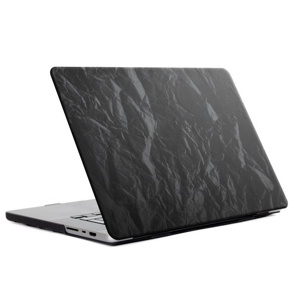 Selencia Cover mit Samtoberfläche für das MacBook Pro 13 Zoll (2020 / 2022) - A2289 / A2251 / A2338 - Schwarz