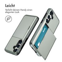 imoshion Backcover mit Kartenfach Samsung Galaxy S25 Plus - Grün