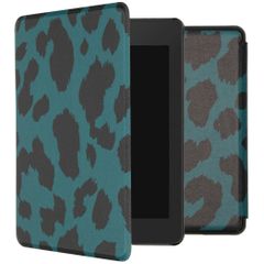 imoshion Design Slim Hard Case Sleepcover für das Amazon Kindle Paperwhite 4 (2018) - Green Leopard