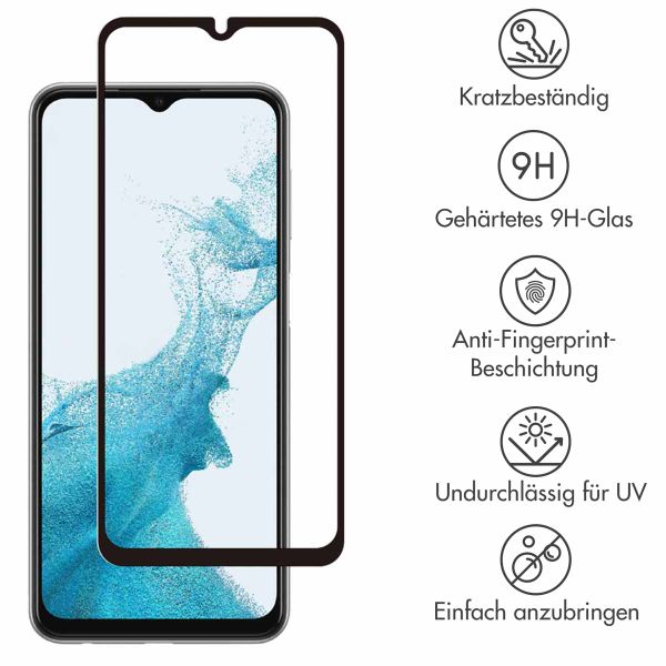 Accezz Full Cover Screen Protector aus gehärtetem Glas Samsung Galaxy A23 (5G)