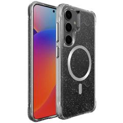 imoshion Klare Glitter Backcover mit MagSafe Samsung Galaxy S25 Plus - Silber