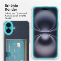 imoshion Softcase Back Cover mit Kartenhalter für das Apple iPhone 16 Plus - Transparent