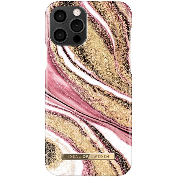 iDeal of Sweden Fashion Back Case iPhone 12 (Pro) - Cosmic Pink Swirl