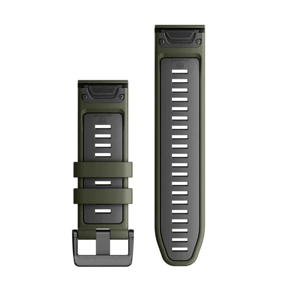 Garmin QuickFit® Silikonarmband -   Garmin 26 mm Anschluss - Moss / Graphite