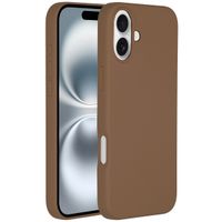 Accezz Liquid Silikoncase mit MagSafe für das iPhone 16 - Light Brown