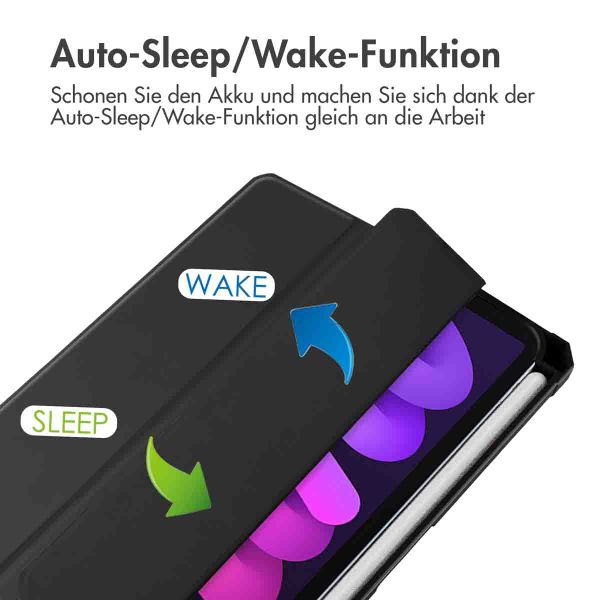 imoshion Trifold Hardcase Klapphülle Apple iPad Mini 7 (2024) / iPad Mini 6 (2021) - Schwarz