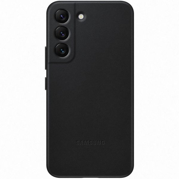 Samsung Original Leather Backcover für das Galaxy S22 - Schwarz