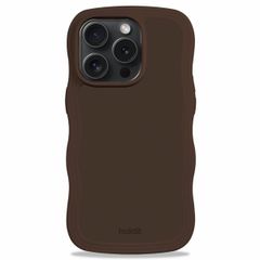 Holdit Wavy Case für das iPhone 15 Pro Max - Chocolate