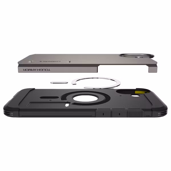 Spigen Tough Armor Backcover MagSafe Apple iPhone 16 - Gunmetal