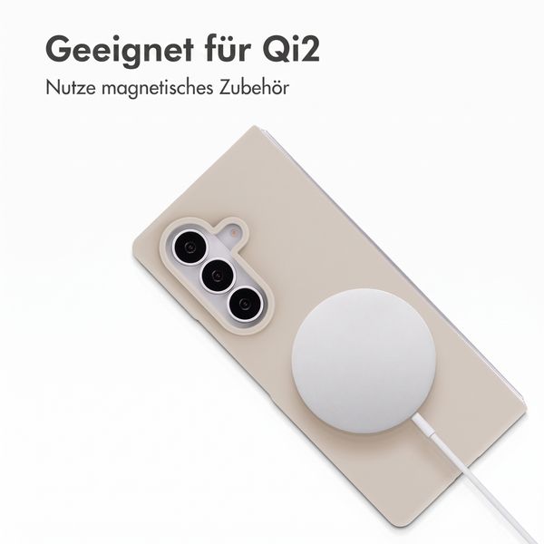 Accezz Liquid Silikoncase mit MagSafe Samsung Galaxy Z Fold 8 Ultra - Stone