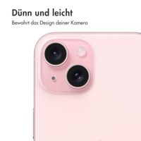 imoshion 2er-Pack Objektivschutz für Kamera für das Apple iPhone 15 / 15 Plus - Pink