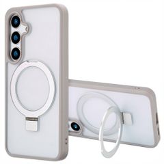 Accezz Ring Stand Backcover mit MagSafe Samsung Galaxy S24 Plus - Grau