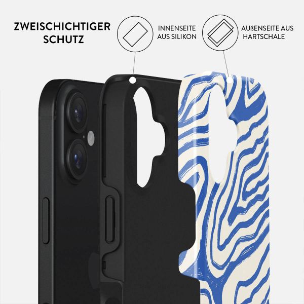 Burga Tough Back Cover für das Apple iPhone 16 - Seven Seas