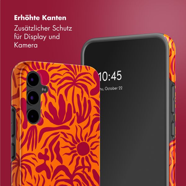 Selencia Vivid Back Cover Samsung Galaxy A34 (5G) - Tropical Vibes Apricot